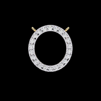0.34 TCW High Quality Round Cut Moissanite Diamond Pendant that displays Infinite Elegance