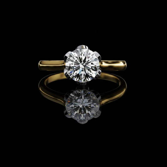 2.00 CT luxury round brilliant solitaire Lab Grown diamond ring Timeless elegance by ivevar luxury