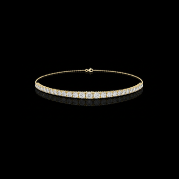8.07 TCW Classic Gold Round Brilliant Moissanite Diamond Tennis Bracelet for Everyday Luxury