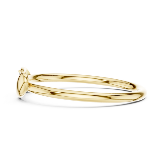 Round Lab Diamond Accent Twisted Ring For Women - view 4