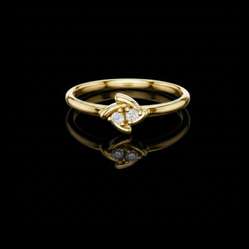 0.10 TCW Heavenly Lab Grown Round Cut Diamond Ring For Special One