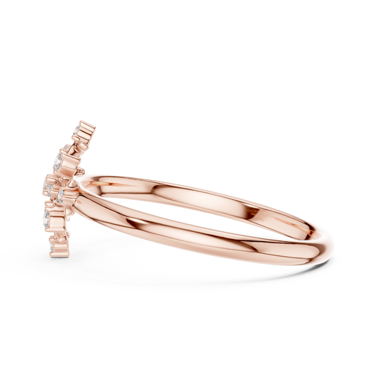 Round Lab Diamond Cluster Statement Ring - view 4