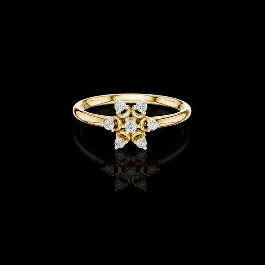 0.75 TCW Glimmer Lab Grown Round Cut Diamond Ring For Love Affair