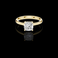 2.00 TCW Majestic Cushion Cut Lab Grown Diamond Solitaire Ring with Classic Four Prong Setting