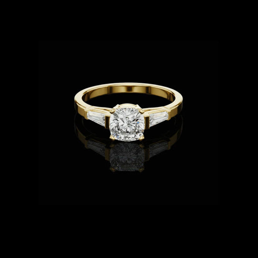 2.00 CT Exclusive Lab Grown Cushion Cut Diamond Ring For Her