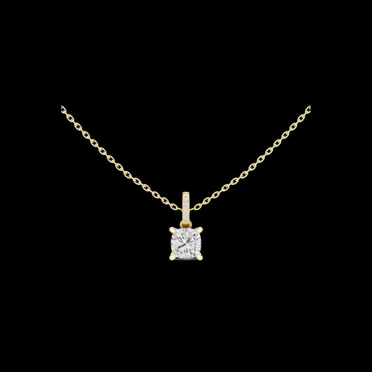 1.50 CT Classic Moissanite Cushion Cut Diamond Solitaire Pendant Brilliance with Modern Elegance