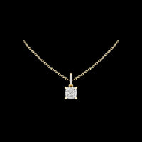 1.50 CT Classic Lab Grown Cushion Cut Diamond Solitaire Pendant Brilliance with Modern Elegance