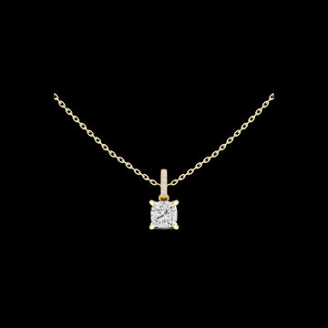 1.50 CT Classic Lab Grown Cushion Cut Diamond Solitaire Pendant Brilliance with Modern Elegance