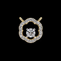 0.19 CT Dazzling Round Cut Moissanite Diamond Pendant for Wedding & Anniversary Gift