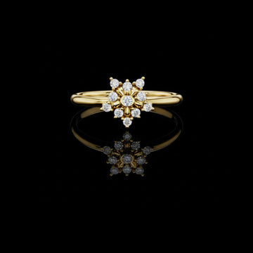 0.20 TCW Precious Lab Grown Round Cut Diamond Ring For Moment Of Days