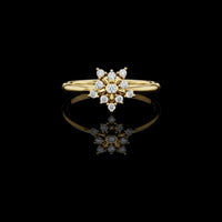 0.20 TCW Precious Moissanite Round Cut Diamond Ring For Moment Of Days
