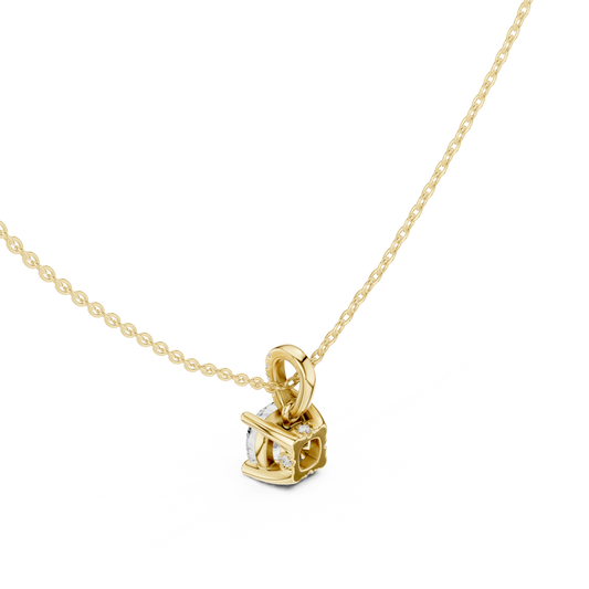 Cushion Cut Solitaire Pendant - view 4