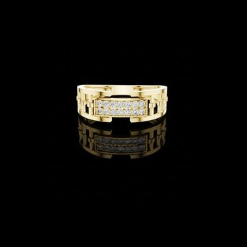 0.17 TCW Classic Round Lab Grown Pave Diamonds Modern Openwork Band Statement Fine Jewelry by Ivevar Luxury