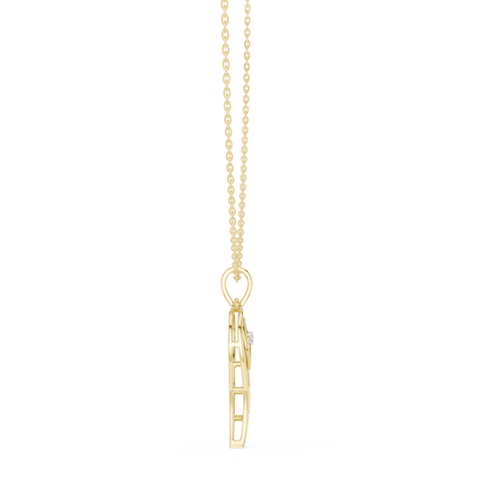 Abstract Spiritual Silhouette Charm Pendant - view 4