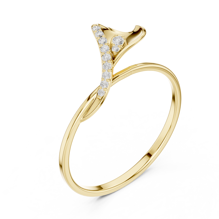 Nature Inspire Lab Ground Promise Ring For Women - view 2