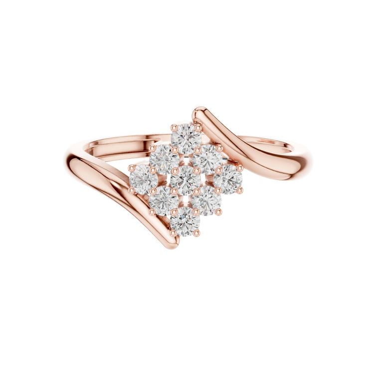 Blossom Round Cut Lab Diamond Ring - view 2