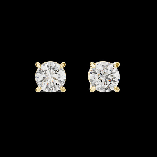 2.50 TCW Delight Moissanite Round Cut Solitaire Diamond Stud Earrings Pure Fire, Luxury Elegance
