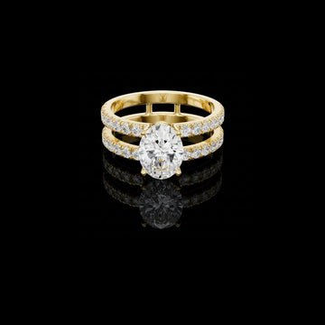 2.00 CT Graceful Lab Grown Oval Cut Ring For Festive look