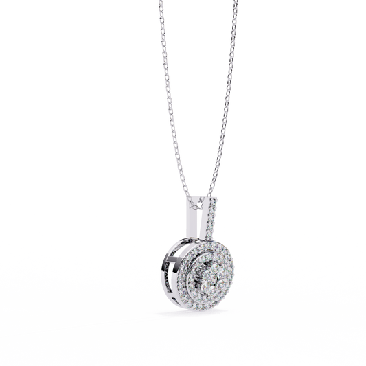 Concentric Circle Silhouette Charm Pendant - view 3