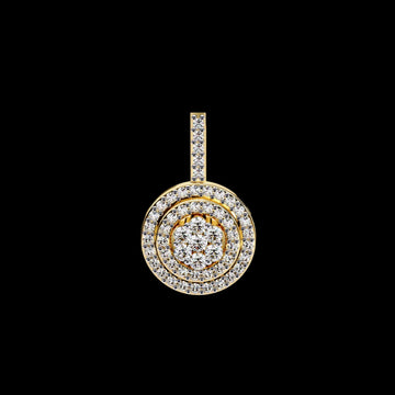 0.015 CT Luxurious Round Cut Lab Diamond Pendant with Ultimate Bright & Shine