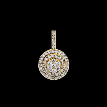 0.015 CT Luxurious Round Cut Moissanite Pendant with Ultimate Bright & Shine