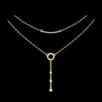 0.49 TCW Ethereal Shine Luxury Pear Cut Lab Grown Diamond Customizable Necklace