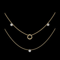 0.30 CT Exquisite Round Cut Lab Created Diamond Necklace with Eternal Radiance