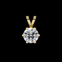 2.14 TCW Unique Round Cut Moissanite Diamond Pendant Design for Women Stand Out in Style