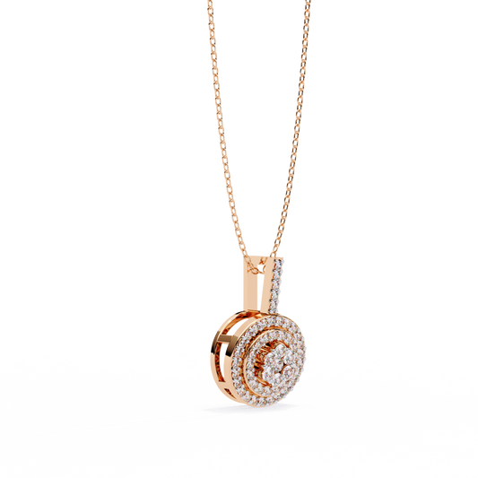 Concentric Circle Silhouette Charm Pendant - view 4