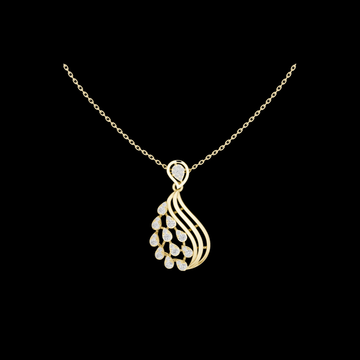 0.69 TCW Sparkling Teardrop Moissnaite Diamond Pendant Modern Openwork Jewelry For Anniversary