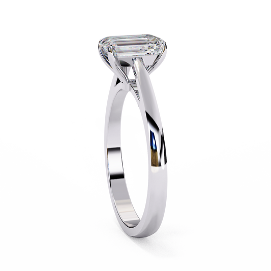 Radiant Cut Engagement Solitaire Ring - view 3