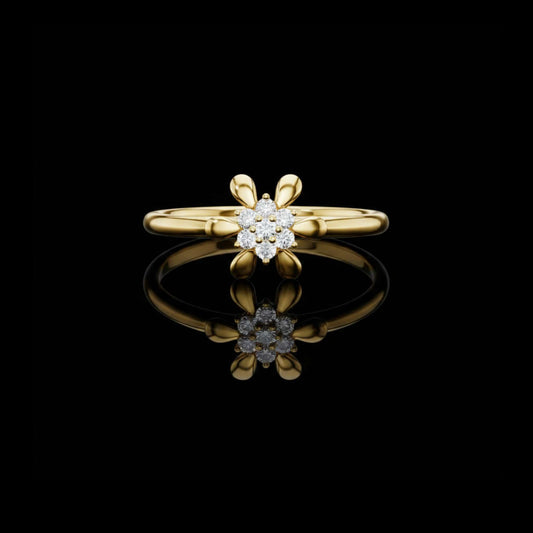 0.084 TCW Delight Lab Grown Round Cut Diamond Ring For Every Day