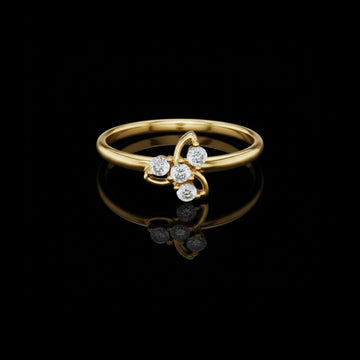0.26 TCW Sparkle Lab Grown Round Cut Diamond Ring For Sunshine