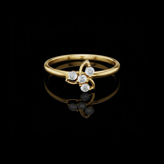0.26 TCW Sparkle Lab Grown Round Cut Diamond Ring For Sunshine