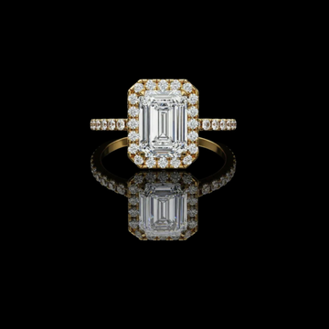 2.00 CT Affordable Emerald Cut Lab Grown Diamond Solitaire Ring for Vintage Elegance