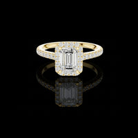 2.50 CT Stunning Moissanite Emerald Cut Diamond Ring For Glossy Day