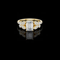 2.00 CT Charming Moissanite Emerald Cut Ring For Anniversary Ceremony