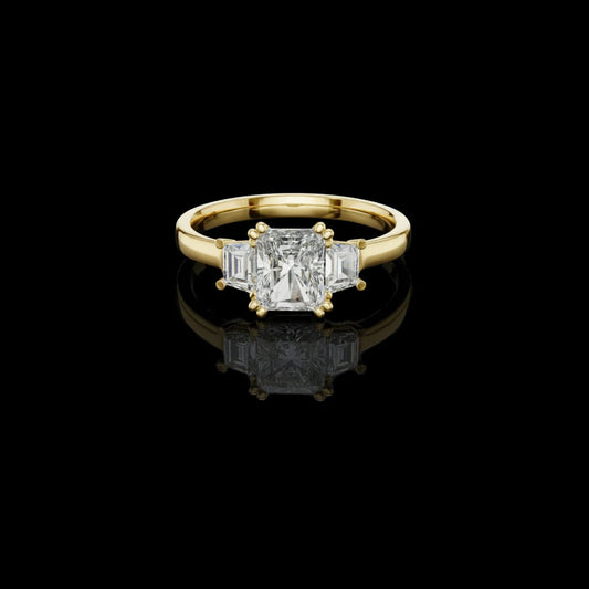 2.50 CT Bold Beauty Moissanite Radiant Cut Diamond Ring For Romantic Day