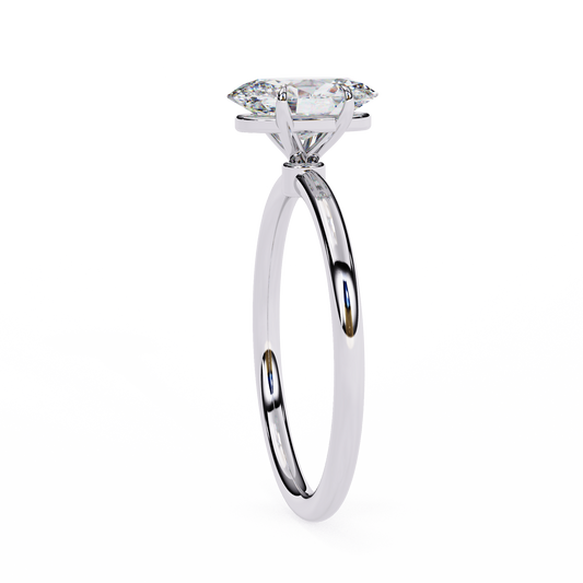 1.20 TCW Sparkling Oval Cut Lab Grown Diamond Rings for Women Elegant & Affordable Styles