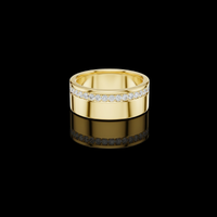 0.27 TCW Eternal Brilliance Exquisite Moissanite Diamond Studded Band for Timeless Luxury