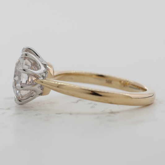 Cushion Brilliant Lab Diamond Solitaire Anniversary Ring - view 2