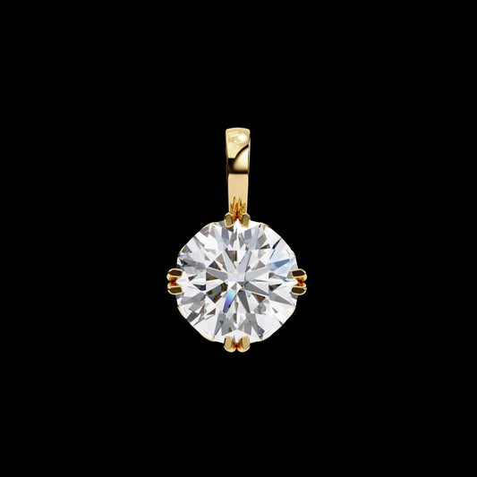 1.84 TCW Stunning Round Cut Lab Grown Diamond Elegant Pendant that Every Woman Should Own
