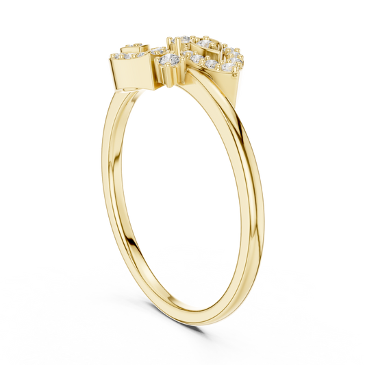 Marquise Motif Cluster Lab Diamond Ring - view 3