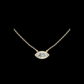 2.50 TCW Beautiful Moissanite Marquise Cut Evil Eye Diamond Pendant For Lovely Girl