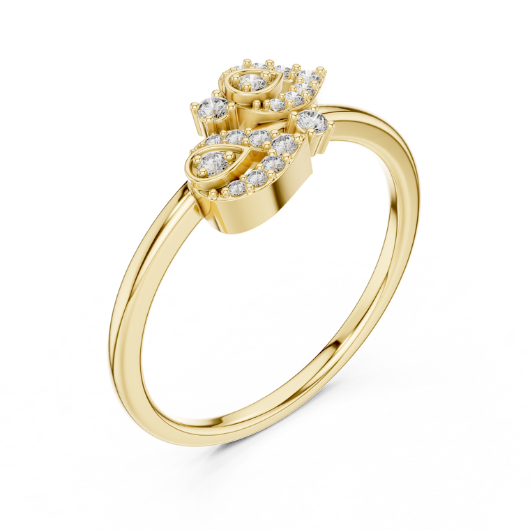 Marquise Motif Cluster Lab Diamond Ring - view 2
