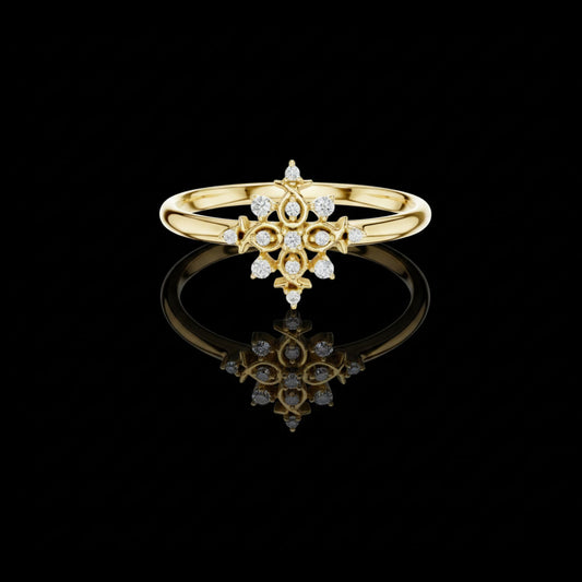 0.052 TCW Infinity Lab Grown Round Cut Diamond Ring For Crown Ring