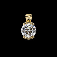 2.22 TCW Elegant & Timeless Bright Round Cut Moissanite Diamond Pendant for Her