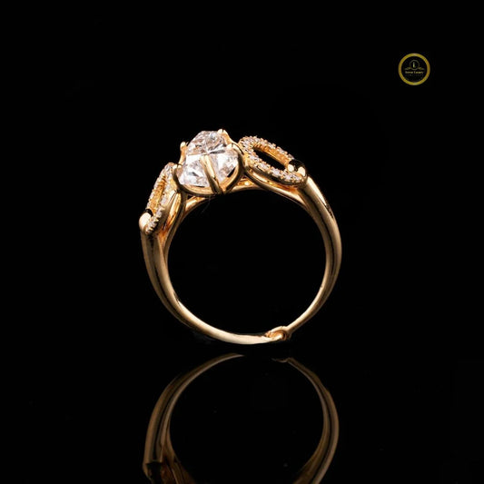 Antique Cut Swirl Moissanite Wedding Ring For Women - view 4
