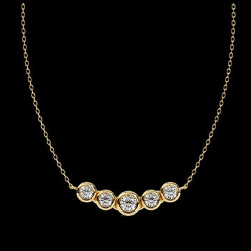 Custom Lab Grown Diamond Necklace Personalized for Her