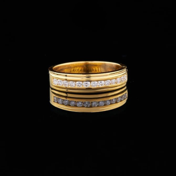 1.20 TCW Hand-Finished Horizon Illuminated Ring with a Stream of Round Set Lab Grown Diamond